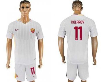 Roma #11 Kolarov Away Soccer Club Jersey