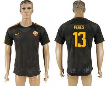 Roma #13 Peres Sec Away Soccer Club Jersey