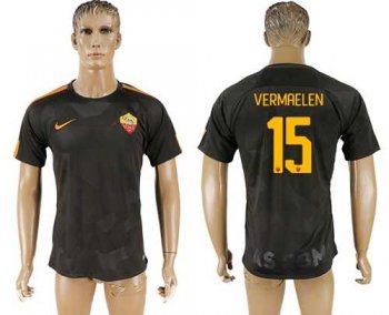 Roma #15 Vermaelen Sec Away Soccer Club Jersey