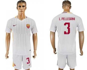 Roma #3 L.Pellegrini Away Soccer Club Jersey