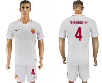 Roma #4 Nainggolan Away Soccer Club Jersey