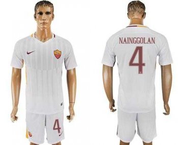 Roma #4 Nainggolan Away Soccer Club Jersey