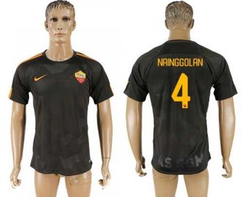 Roma #4 Nainggolan Sec Away Soccer Club Jersey