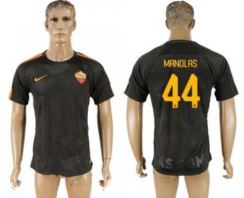 Roma #44 Manolas Sec Away Soccer Club Jersey