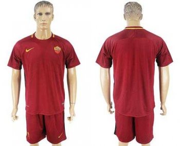 Roma Blank Red Home Soccer Club Jersey