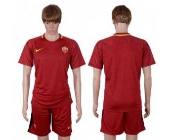 Roma Blank Red Home Soccer Club Jersey