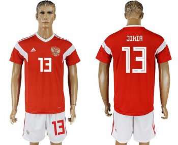 Russia #13 JIKIA Home 2018 FIFA World Cup Soccer Jersey