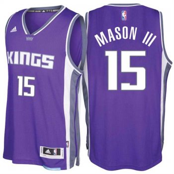 Sacramento Kings #15 Frank Mason III Road Purple New Swingman Stitched NBA Jersey