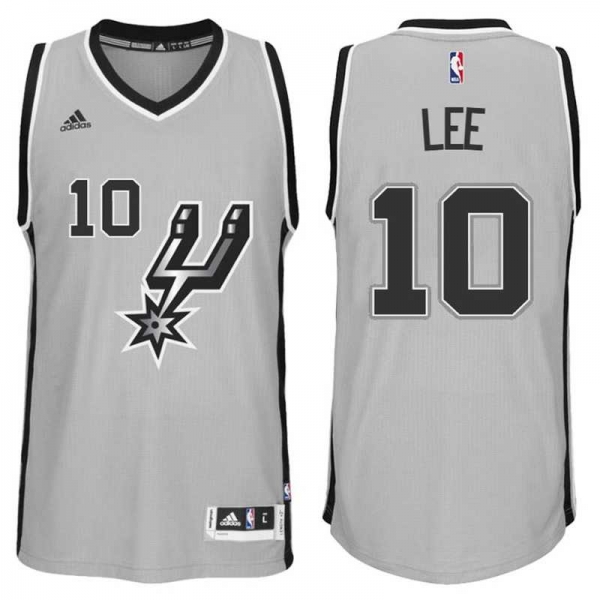 San Antonio Spurs #10 David Lee New Swingman Alternate Gray Jersey