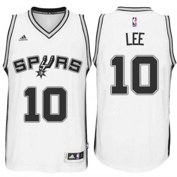 San Antonio Spurs #10 David Lee New Swingman Home White Jersey