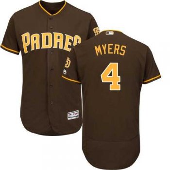 San Diego Padres #4 Wil Myers Brown Flexbase Authentic Collection Stitched MLB Jersey