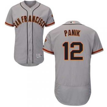 San Francisco Giants #12 Joe Panik Grey Flexbase Authentic Collection Road Stitched MLB Jersey