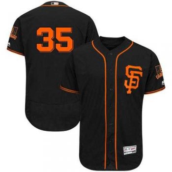 San Francisco Giants #35 Brandon Crawford Black Flexbase Authentic Collection Alternate Stitched MLB Jersey