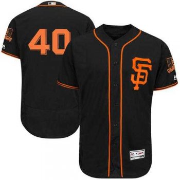 San Francisco Giants #40 Madison Bumgarner Black Flexbase Authentic Collection Stitched MLB Jersey