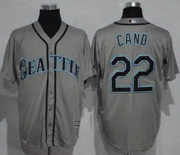 Seattle Mariners #22 Robinson Cano Grey New Cool Base Stitched MLB Jersey