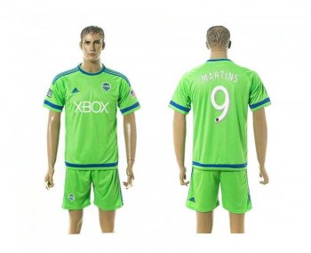 Seattle Sounders #9 MARTINS Home Green Soccer Jersey