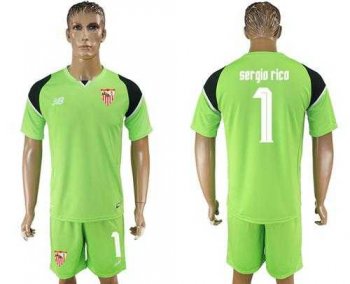 Sevilla #1 Sergio Rico Green Goalkeeper Soccer Club Jersey