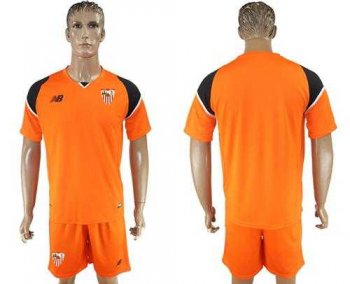 Sevilla Blank Orange Goalkeeper Soccer Club Jersey