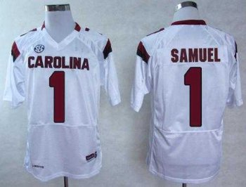 South Carolina Fighting Gamecocks #1 Deebo Samuel White SEC Patch Stitched NCAA