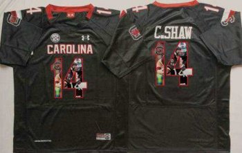 South Carolina Fighting Gamecocks #14 Connor Shaw Black Player Fashion Stitched NCAA Jersey