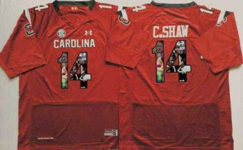 South Carolina Fighting Gamecocks #14 Connor Shaw Red Player Fashion Stitched NCAA Jersey