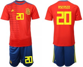 Spain #20 Asensio Home Soccer Country Jersey