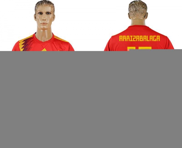 Spain #13 ARRIZABALAGA Home 2018 FIFA World Cup Soccer Jersey