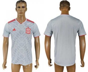 Spain Blank Away Soccer Country Jersey