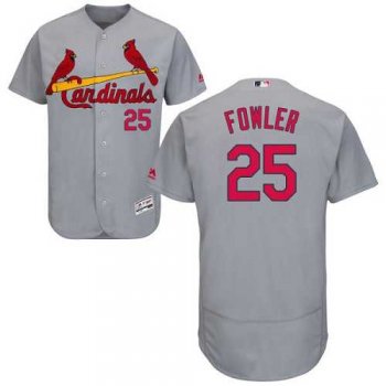 St.Louis Cardinals #25 Dexter Fowler Grey Flexbase Authentic Collection Stitched MLB Jersey