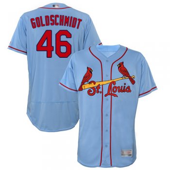 Cardinals #46 Paul Goldschmidt Light Blue Flexbase Authentic Collection Stitched Baseball Jersey