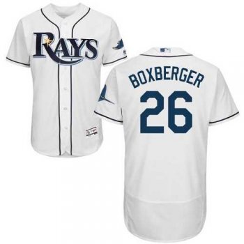 Tampa Bay Rays #26 Brad Boxberger White Flexbase Authentic Collection Stitched MLB Jersey