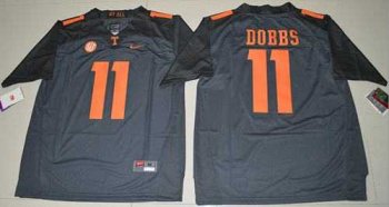 Tennessee Volunteers #11 Joshua Dobbs Grey Limited Stitched NCAA Jersey