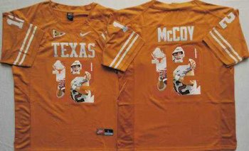 Texas Longhorns #12 Colt McCoy Orange Player Fashion Stitched NCAA Jersey