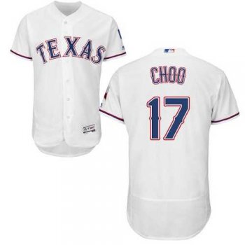 Texas Rangers #17 Shin-Soo Choo White Flexbase Authentic Collection Stitched MLB Jersey