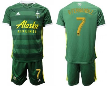 Portland Timbers #7 B.Fernandez Home Soccer Club Jersey