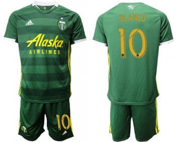 Portland Timbers #10 Blanco Home Soccer Club Jersey