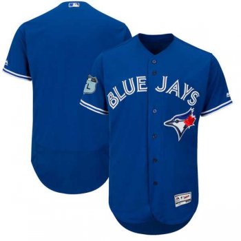 Toronto Blue Jays Blank Blue 2017 Spring Training Flexbase Authentic Collection Stitched Baseball Jersey