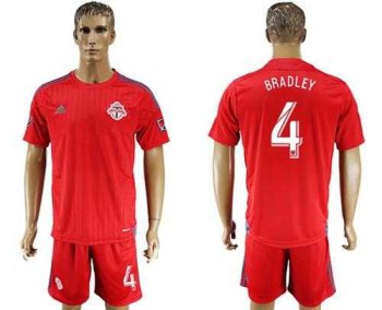 Toronto FC #4 Bradley Home Soccer Club Jersey