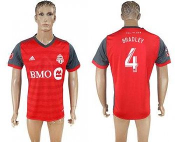 Toronto FC #4 Bradley Home Soccer Club Jersey