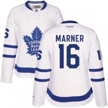 Toronto Maple Leafs #16 Mitchell Marner White Road Women's Stitched NHL jersey