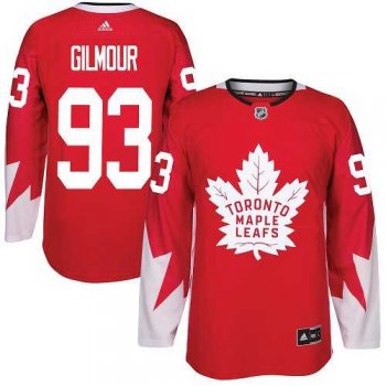 Toronto Maple Leafs #93 Doug Gilmour Red Alternate Stitched NHL Jersey