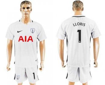 Tottenham Hotspur #1 LLORIS White Home Soccer Club Jersey