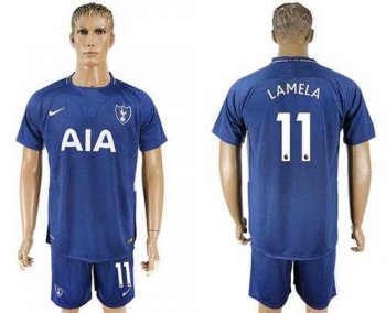 Tottenham Hotspur #11 Lamela Away Soccer Club Jersey