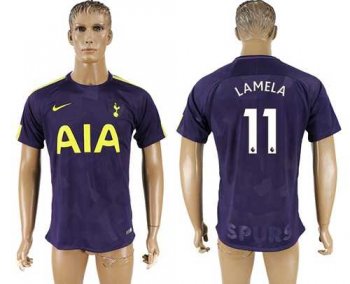 Tottenham Hotspur #11 Lamela Sec Away Soccer Club Jersey