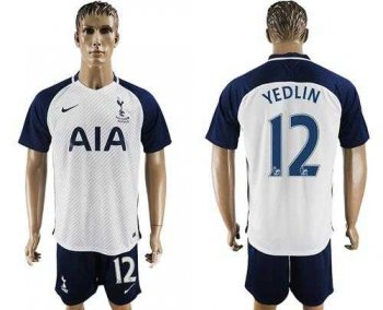 Tottenham Hotspur #12 Yedlin White Home Soccer Club Jersey