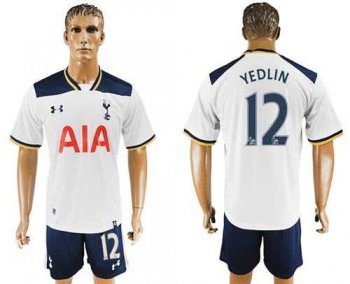 Tottenham Hotspur #12 Yedlin White Home Soccer Club Jersey