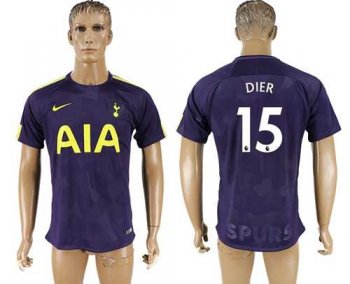 Tottenham Hotspur #15 Dier Sec Away Soccer Club Jersey