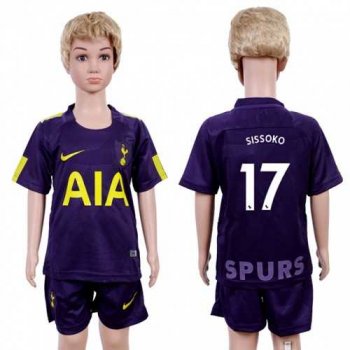 Tottenham Hotspur #17 Sissoko Sec Away Kid Soccer Club Jersey