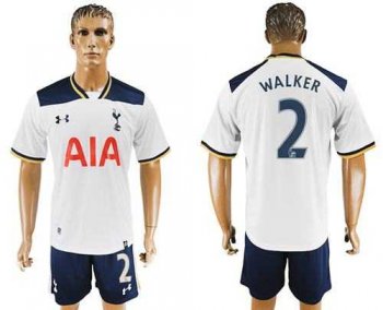 Tottenham Hotspur #2 Walker White Home Soccer Club Jersey