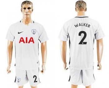 Tottenham Hotspur #2 Walker White Home Soccer Club Jersey